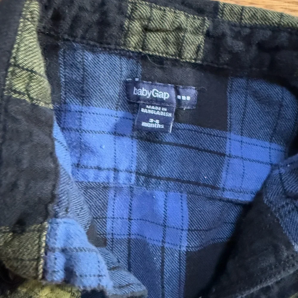 Gap Flannel Shirt - Size 3-6 Months